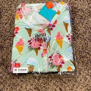 NWT posh peanut Sophia mama loungewear small